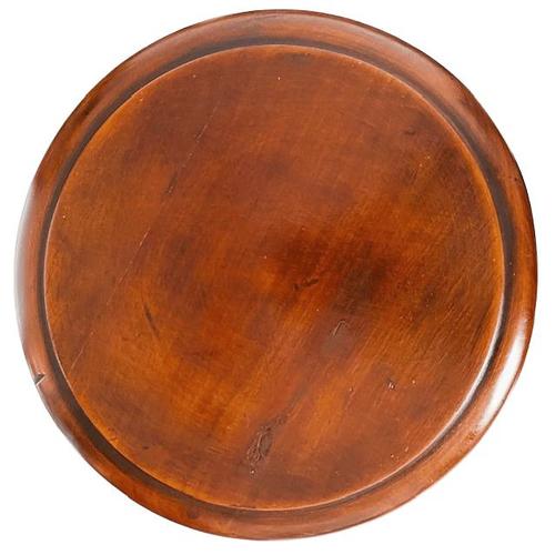 Vintage French Turned Plant Column in Solid Wood, 1960s For Sale - Image 6 of 7