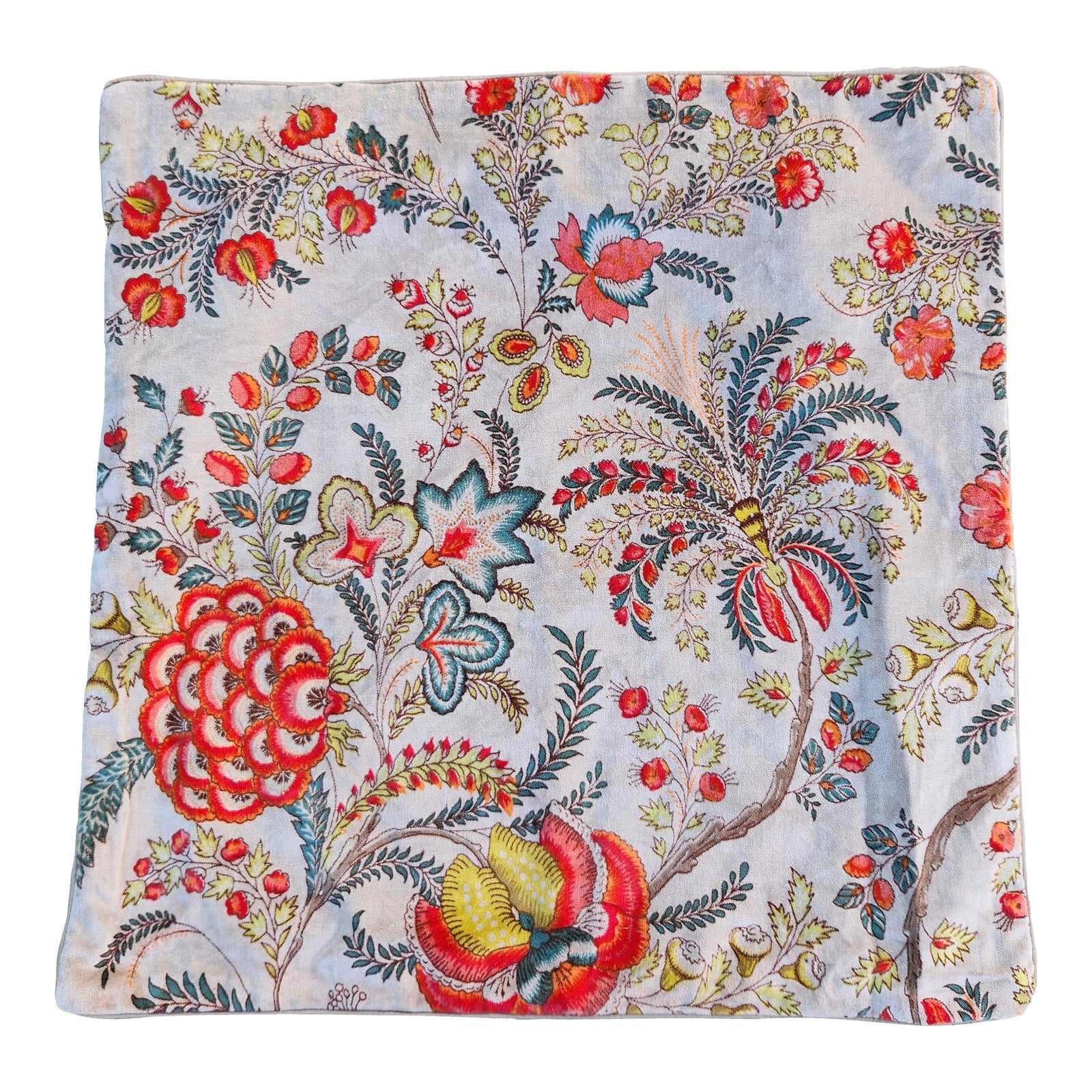 Cotton Velvet Chinoiserie Lined Pillow Cover Chairish