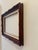 Victorian Vintage Victorian/Art Nouveau Style Deep Well Faux Bois Wood Picture Frame With Gilt Insert For Sale - Image 3 of 12