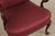 Pair of Hickory Chair Co Mahogany Queen Anne Upholstered Chairs For Sale - Image 12 of 17
