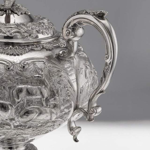 Antique William IV Silver Hot Water Kettle or Samovar, London, 1837 For Sale - Image 12 of 18