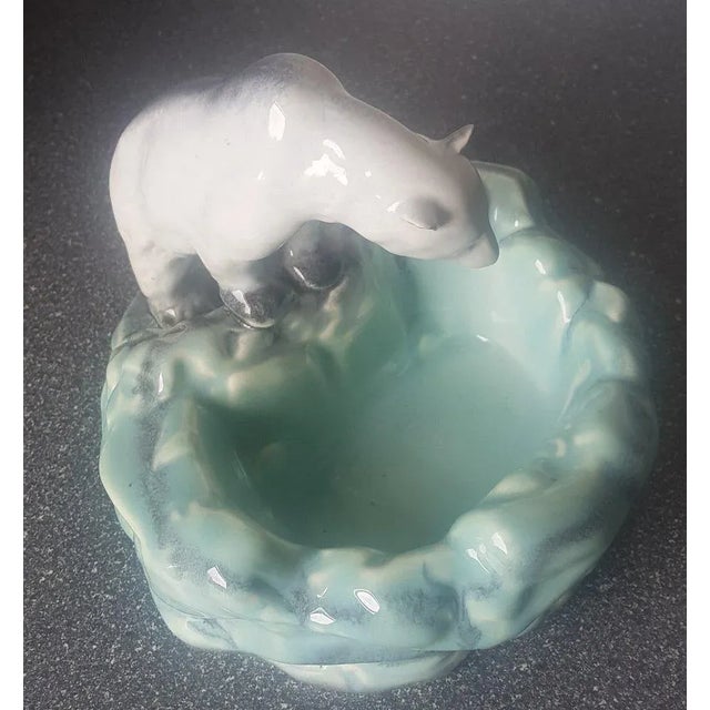 Ceramic Bowl with Polar Bear by Ditmar Urbach For Sale - Image 6 of 7
