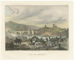 Battle of Besalú: French Troops in Action During the Napoleonic Wars, 1808