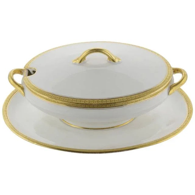 Limoges Cover Sauce Bowl With Platter For Sale - Image 10 of 10