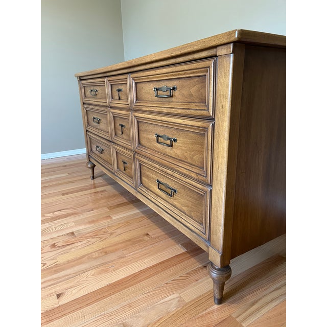 White Furniture 7-Drawer Mid-Century Modern Walnut Dresser For Sale - Image 11 of 12