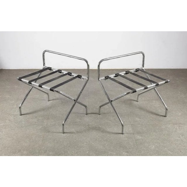 Black Set of Folding Portavaligie, 1950s For Sale - Image 8 of 8