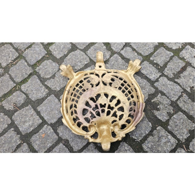 Art Nouveau Brass Fireplace Base, 1890s For Sale - Image 4 of 6