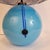 Blue Art Deco Table Lamp in Blue Glass Sphere from Charles Schneider Workshop, France, 1940s For Sale - Image 8 of 18