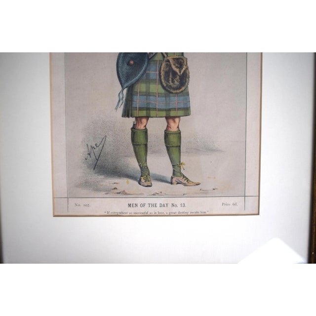 Vanity Fair Men of the Day John Campbell, 9th Duke of Argyll No. 13 1870 Lithograph, Framed For Sale - Image 4 of 4