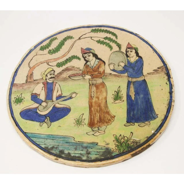 Antique 19th Middle Eastern Circular Tile For Sale - Image 12 of 13