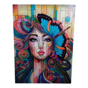 "Portrait of Woman With Butterfly," by Ricardo Maya