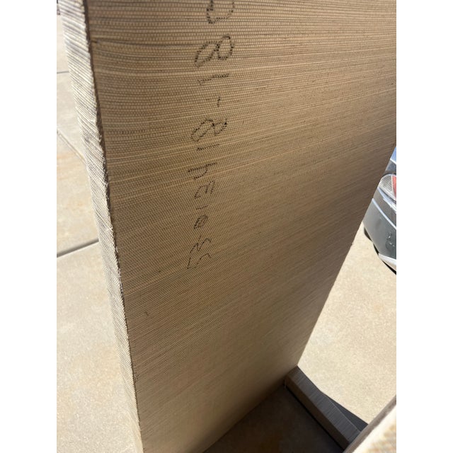 Late 20th Century Late 20th Century Coastal Natural Grasscloth Coffee Table For Sale - Image 5 of 10