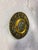 Brass wall decor plate with relief decoration, artwork of an unknown artist from 1960's / 1970's.