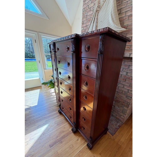 Ralph Lauren Home Ralph Lauren Monumental Mahogany Estate Chest of Drawers, Dresser For Sale - Image 4 of 18