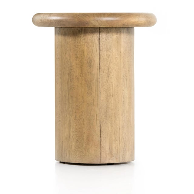Wood Four Hands Zach End Table, Burnished Parawood For Sale - Image 7 of 12