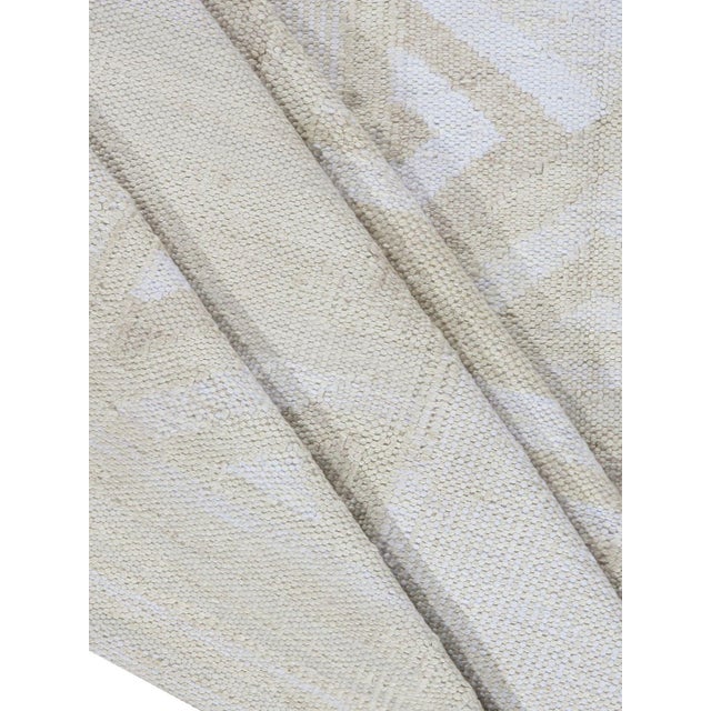 Swedish Style Kilim Deco Rug 9' X 12' For Sale - Image 9 of 9