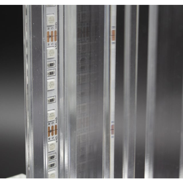 Early 21st Century Acrylic Glass Table Lamp #R4 Overlapping by Giuseppe Castellano for GC Light, Italy, 2022 For Sale - Image 5 of 8