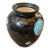 1953 Gio Ponti Style Mid-Century Modern Hand-Painted Majolica Vase by Schramberg For Sale