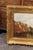 Textile Oil Painting of a Canal Scene with Boats and Pedestrians from Late 19th Century For Sale - Image 7 of 7