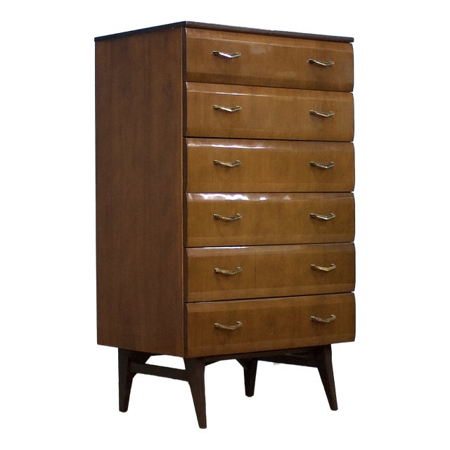 Mid-Century Modern Walnut Chest of Drawers from Meredew, 1960s For Sale