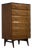 Mid-Century Modern Walnut Chest of Drawers from Meredew, 1960s For Sale