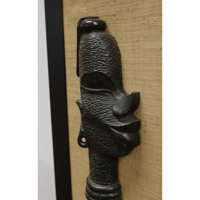 Central African Bust Wall Sculptures 'Male and Female' For Sale - Image 4 of 8
