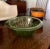 1940s Art Deco Green Glass Bowl For Sale - Image 6 of 6