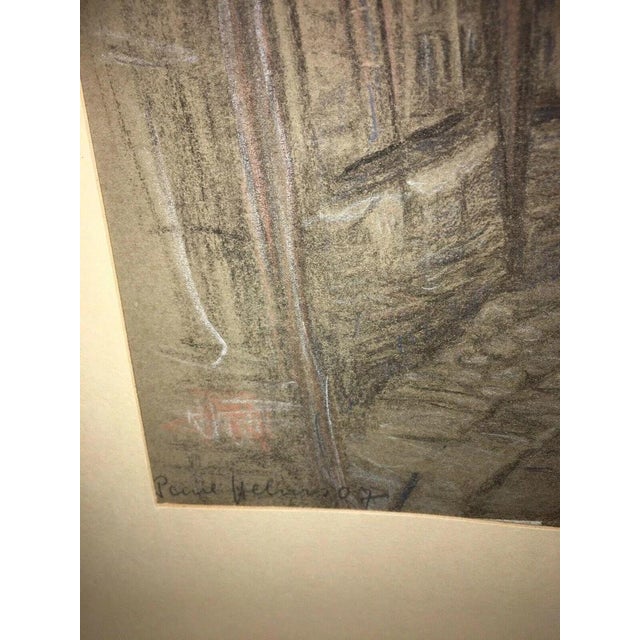 Paul Helms, Old Hamburg, 1908, Pastel For Sale - Image 11 of 13