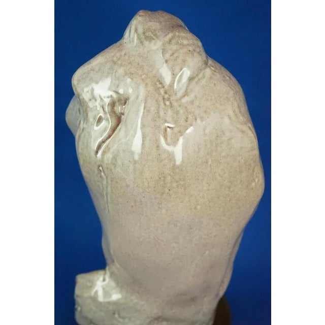 20th Century Majolica Bust of a Girl by Pietro Melandri for Matteucci, Italy For Sale - Image 16 of 18