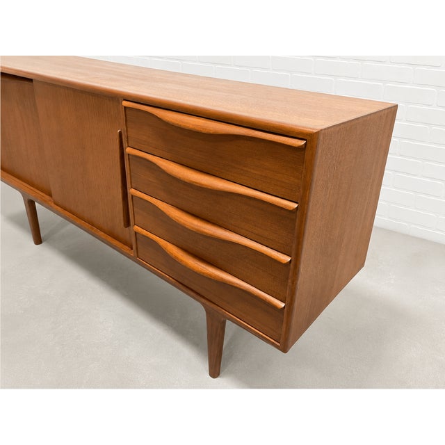 Brown Sculptural Mid Century Modern Styled Credenza / Media Stand / Sideboard For Sale - Image 8 of 11