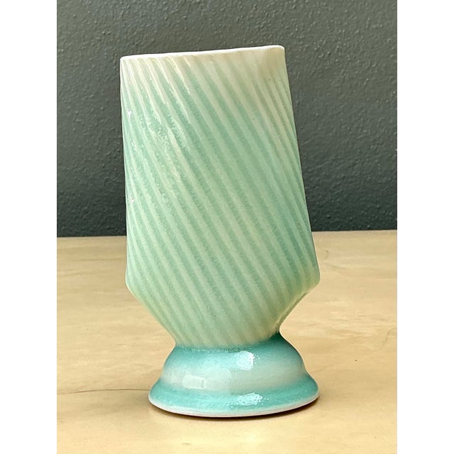 Contemporary Vintage Original Studio Pottery Vase For Sale - Image 3 of 12