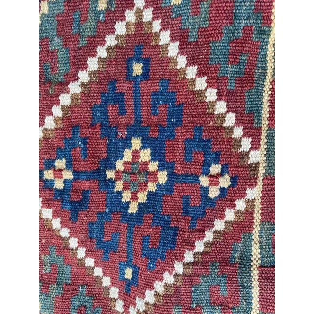 1950s Vintage Double Face Horse Cover Kilim For Sale - Image 5 of 18