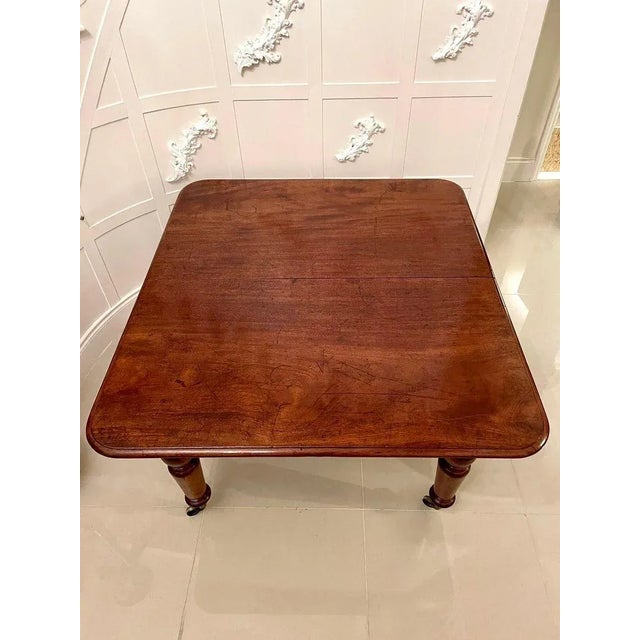 Wood 19th Century Victorian Mahogany Extending Dining Table For Sale - Image 7 of 12