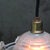 French Art Deco Brass and Etched Glass Pendant Light, 1920s For Sale - Image 6 of 11
