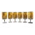 1960s Cera Ned Harris Pineapple Motif Glasses - Set of 6 For Sale