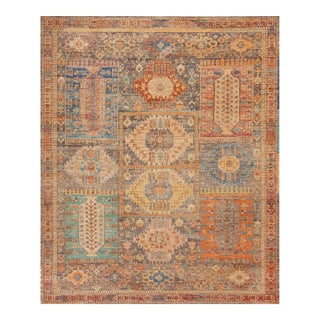 Rustic Tribal Geometric Modern Rug For Sale