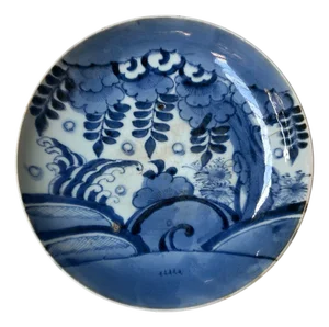 Antique Japanese Porcelain Plate, 1870