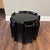 Black plastic Kartell tables designed by italian architect Giotto Stoppino. These tables can be arranged in a variety of...