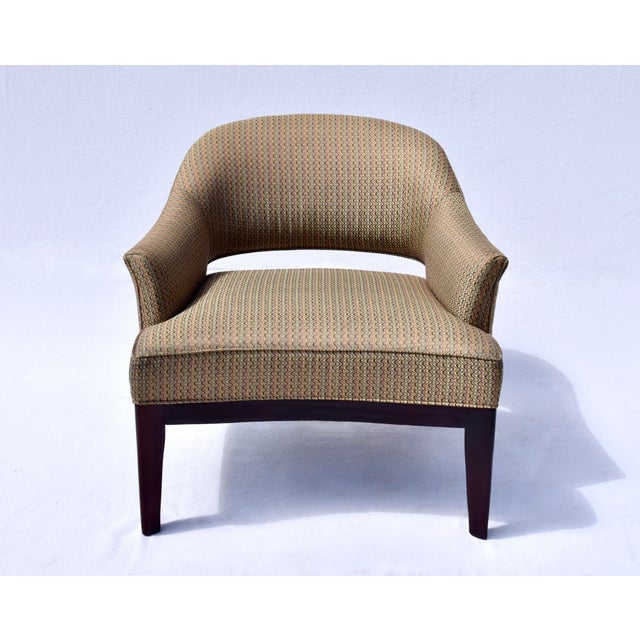 Century Furniture Thomas O'Brien Continental Club Chair in the Manner of Erwin Lambeth For Sale - Image 4 of 15