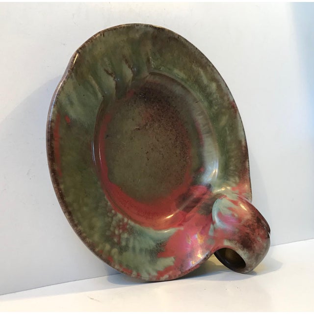 Art Deco Danish Ceramic Ashtray by Niels Peter Nielsen for Dagnæs, 1940s For Sale - Image 3 of 9