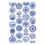 Nicolette Mayer through The House of Scalamandre Collections Wallcovering, Blue For Sale