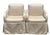 Pair of Art Deco Style Scalamandre Silk Upholstered Parsons Chairs.
