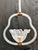 Single-light chandelier in blown and plate-worked murano glass. Made in murano in the 1940s. An e27 socket suitable for...