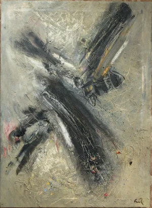 Sven Inge Hoglund Mixed Media Abstract Expressionist Painting