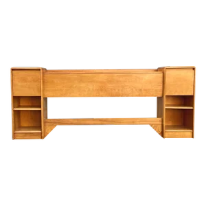 1960s Heywood Wakefield Full Headboard & Nightstands | Wheat
