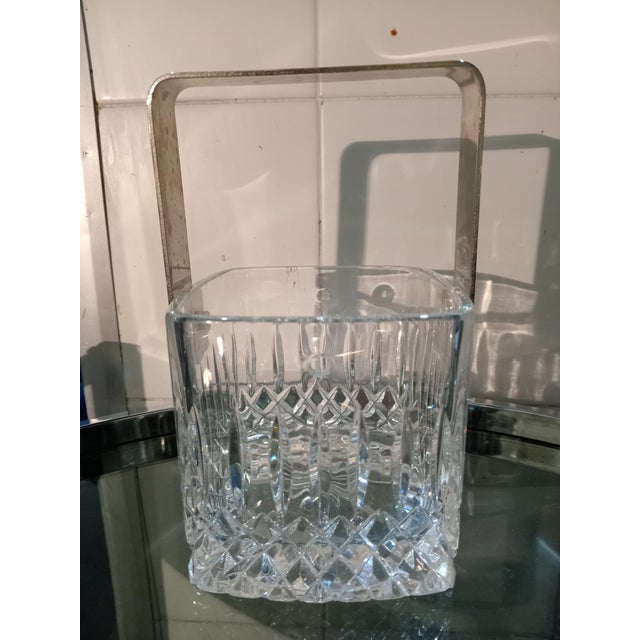 Vintage Crystal Ice Bucket, 1980s For Sale - Image 6 of 6
