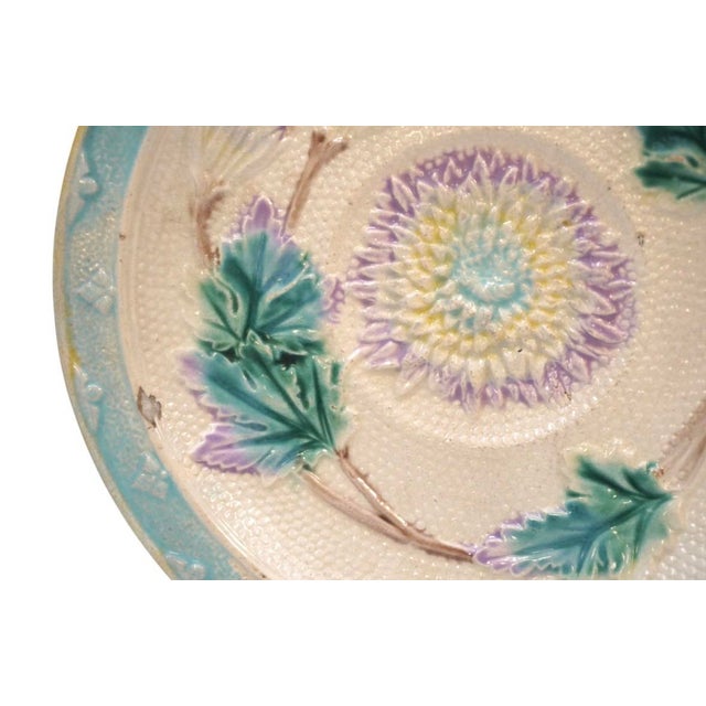 Traditional Antique Majolica Plates - Set of 6 For Sale - Image 3 of 6