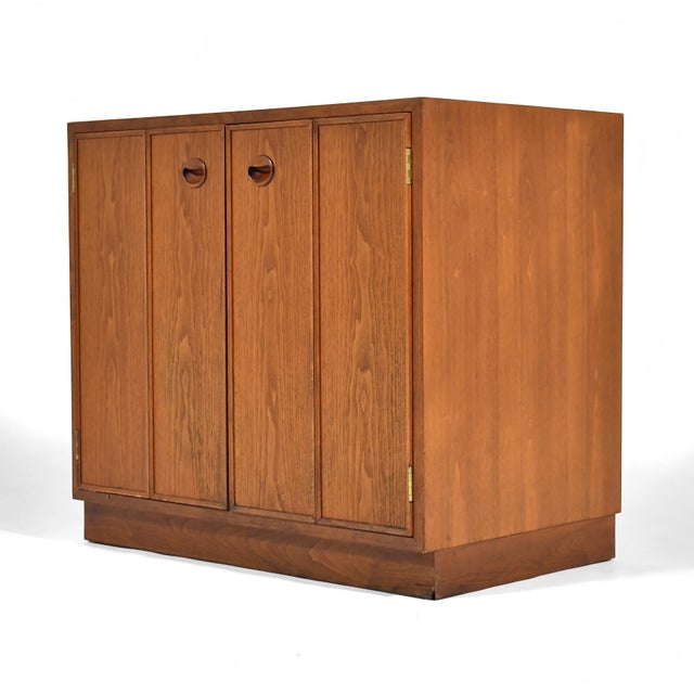 Edward Wormley Walnut Cabinet by Dunbar For Sale In Chicago - Image 6 of 9