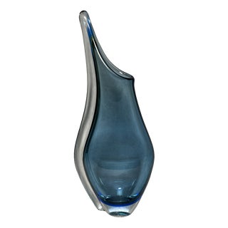 Light Blue Art Glass Vase, 1970s For Sale