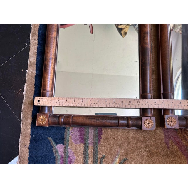 1940s Wall Dresser Bathroom Vanity Mirrors/Pair For Sale - Image 5 of 6